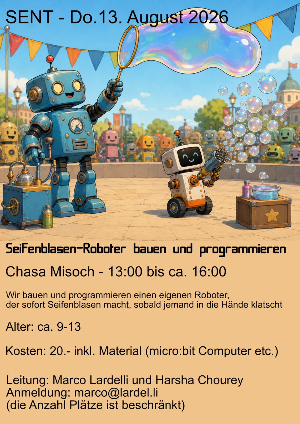 poster flyer for event with kids